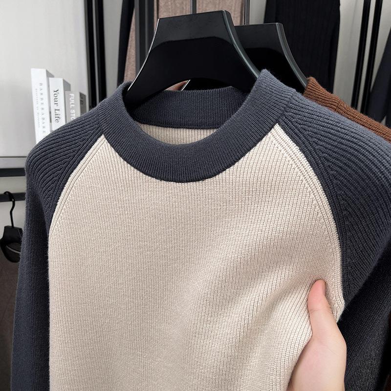 Crew Neck Winter Men s Slim Fit M