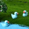 50 Stück Bunte Mini-Harz-Enten Mini-Figuren für Landschaft Mini-Enten Mikro-Feen Gartenlandschaft Puppenhaus Dekorationen