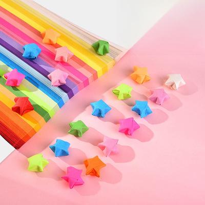 540 listů Origami Paper Stars Barevný skládací papír Lucky Star Origami Stars Papírové proužky pro kutilské ruční papírové umělecké řemesla