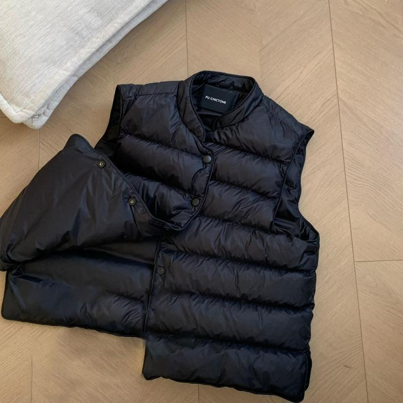 Soft, comfortable and warm down cotton vest women's season short ribs vest