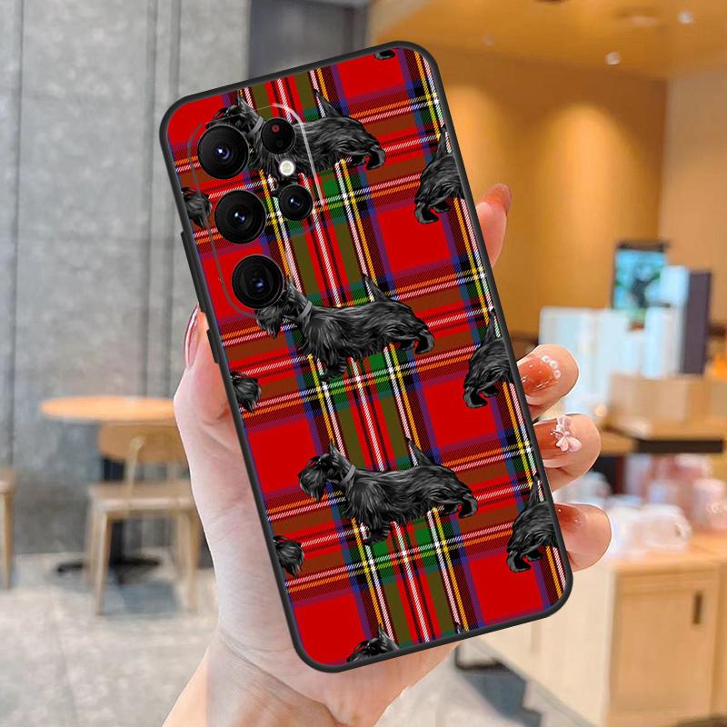Cute Scottish Terrier Dog Phone Case For Samsung Galaxy S25 S24 S23 S22 S20 S21 Ultra S9 S10 Plus S25 FE Back Cover