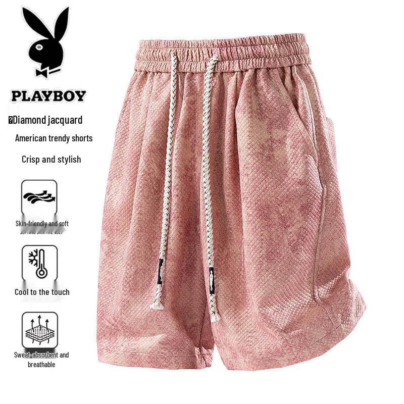 Playboy Men s Summer Tie-Dye Casual Bermuda Shorts 2XL