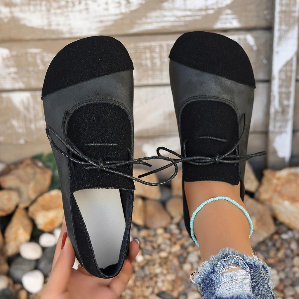 Fashion Women Flats Retro Low Top Lace Up Ankle Sneakers Vintage Style Plus Size Women Casual Shoes Comfortable Flat Women Loafers Shoes