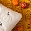 Pumpkin Decorative Pillowcase Beige Orange Seasonal Pillow Covers Cozy Square Pillow Case  Home Use