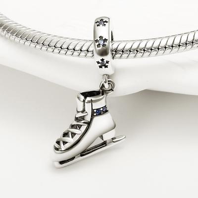 New Collection Copper Winter Series Skating Ice-Skate Charm Charms Fit Dly Bracelet Necklaces Jewelry Fine Gifts