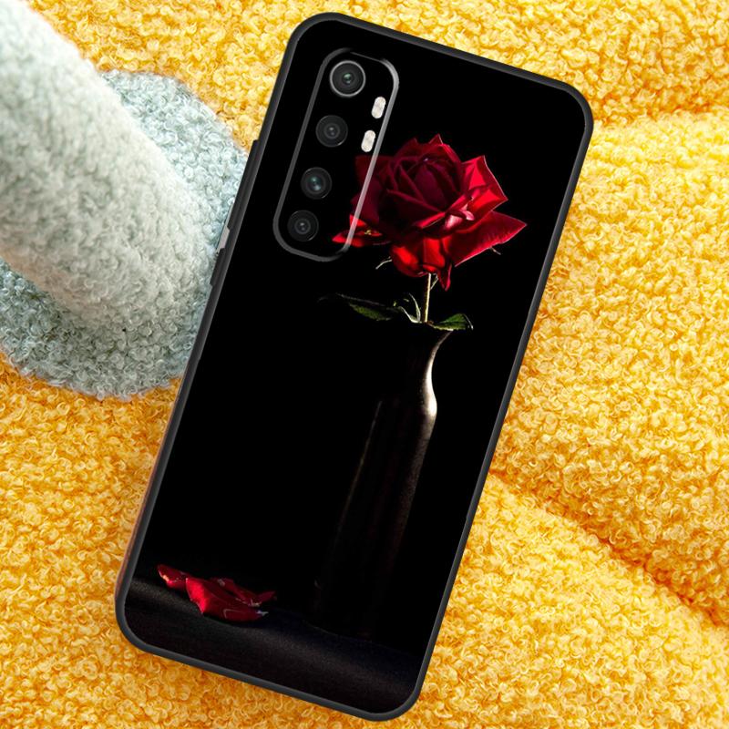 Beautiful Garden Red Roses Flowers Case For Xiaomi 15T 14T 13T 14 15 Ultra 17 Pro Max Cover For POCO F8 F7 F5 F6 X5 X6 X7 Pro