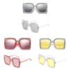 Trendy Square Frame Sunglasses With Oversized Rhinestones For Unique Fashion Style And Uv380 Protection
