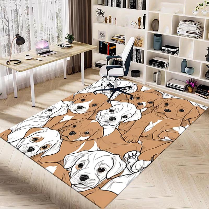 1PC Puppies Dogs Non-Slip Floor carpet, suitable for Office, bedroomand playrooms. It can also be used as a sofa footrest cover-T48