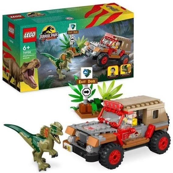 Jeu De Construction - LEGO® - Jurassic World™ - L'embuscade Du Dilophosaure - 211 Pièces - À Partir De 6 Ans