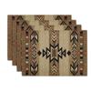 Rectangular Printed Placemats for Dining Table Mats for Home Parties Weddings Cafes Kitchen Decor Linen Placemats Striped