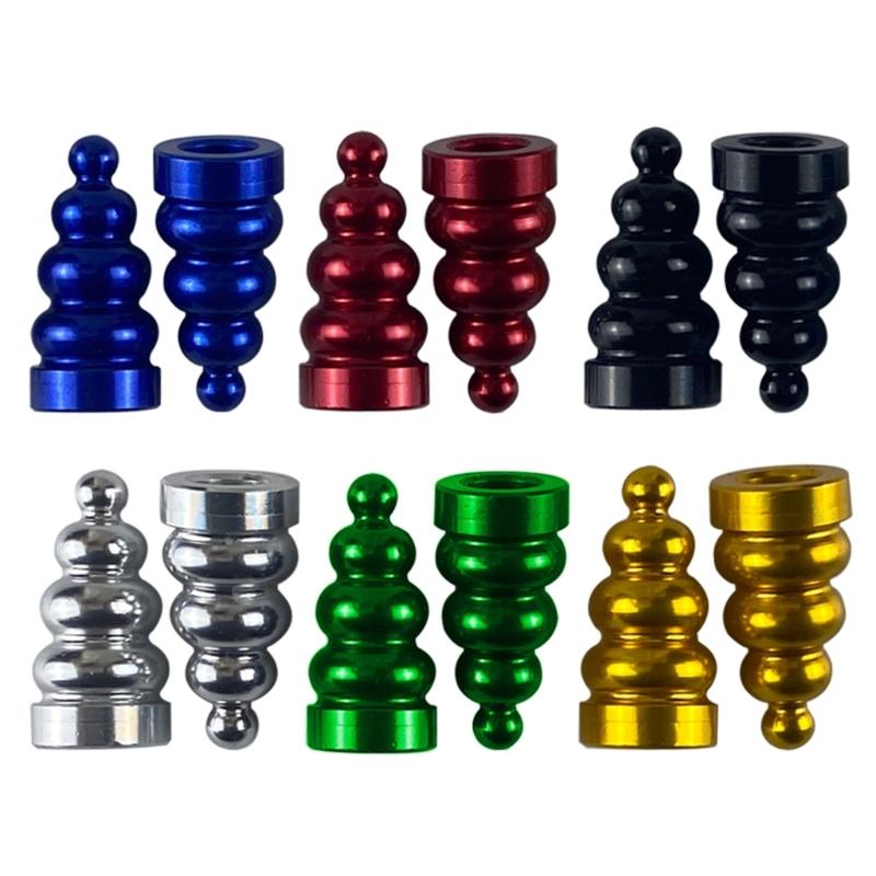 Tire Valve Stem Caps Aluminum Tire Valve Caps Set Universal Stem Covers for Car Trucks Motorbikes SUVs & Bikes 4-Piece