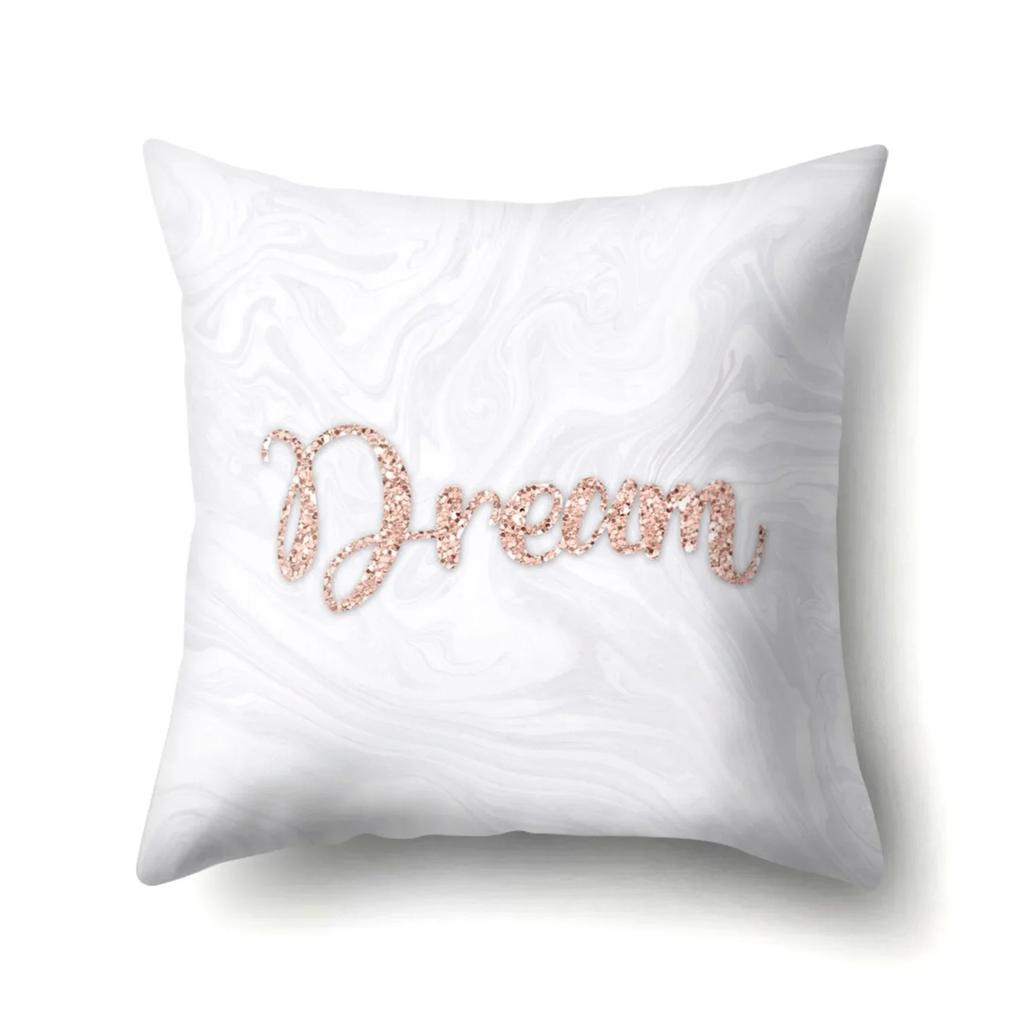 New Creative Pink Rose Gold Pillowcase Personalized Home Office Cushion
