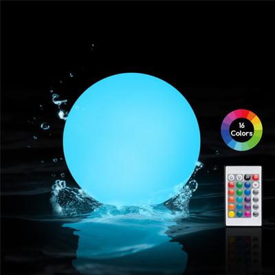 Outdoor Floating Pool Lights 16 Color LED Garden Ball Light Waterproof Pool Lawn Lamp Landscape Swimming Night Lights Pool Toys