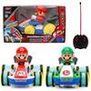 Super Mario Bros Kart Remote Control Electric Car Toy For Kids, Mario Luigi Led Light-up Music Kart Car Toys Children Gift
