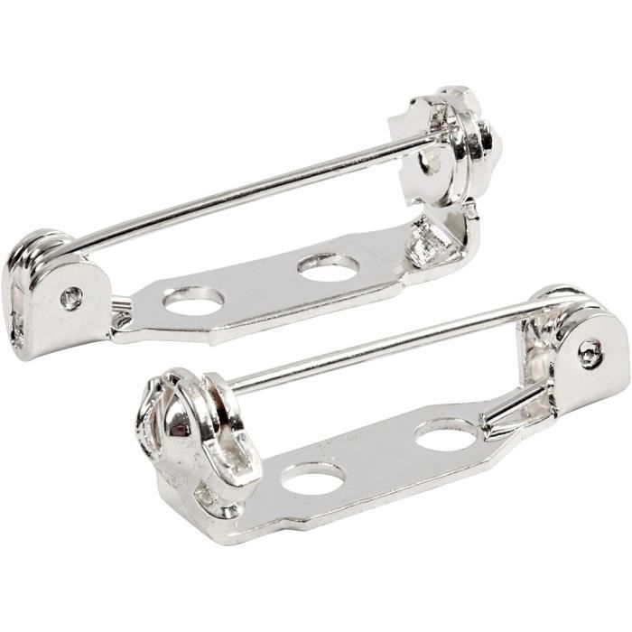 Creotime 15mm Silver Brooch 100 Pieces