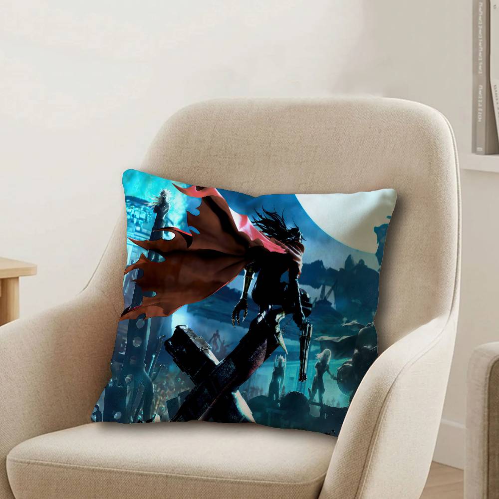Final Fantasy Video Game Pillowcase toon Gift Cushion Cover Bedroom Home Sofa Chair Seat Decor pillow case