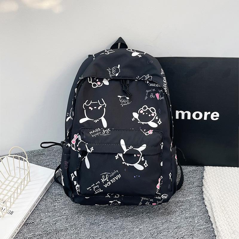 Schoolbag Backpack Women's Fashion Simple Mori School Junior High School Student School Bag Korean Edition Trend Graffiti Casual Backpack