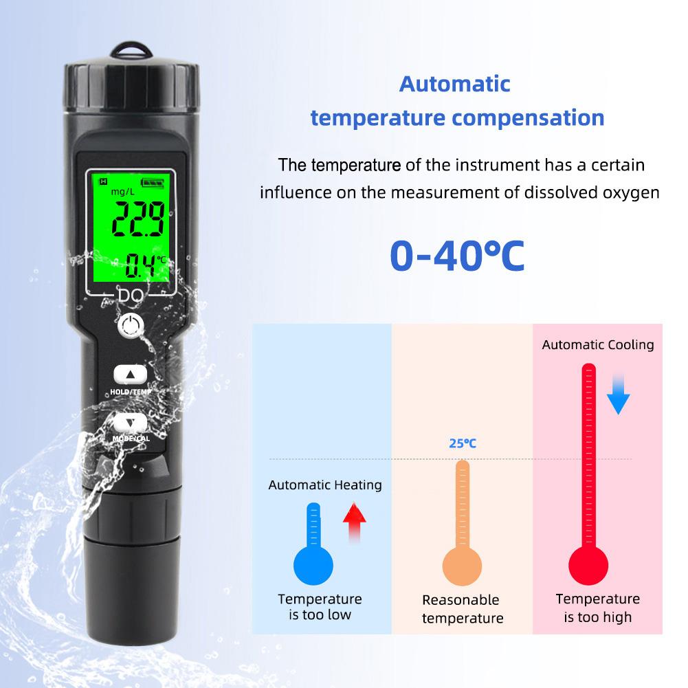 Aquarium Tool Oxygenation Instrument Home Brewing Usage Comprehensive Package Double Point Calibration For Aquariums As Picture