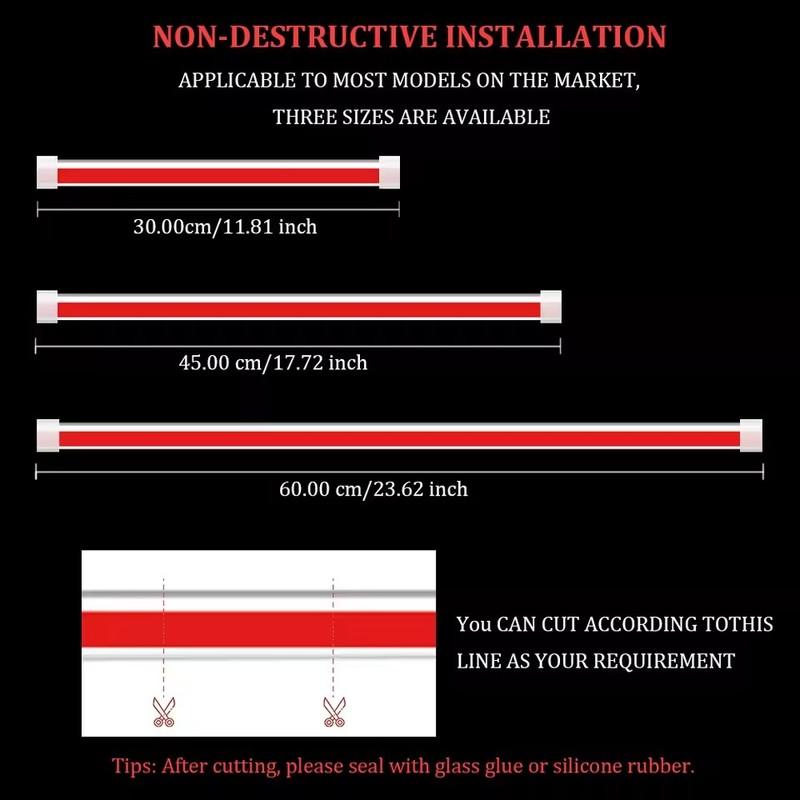 Car headlights, dynamic LED decorative light strips, turn signals, yellow flexible turn signals, car headlights, daytime running