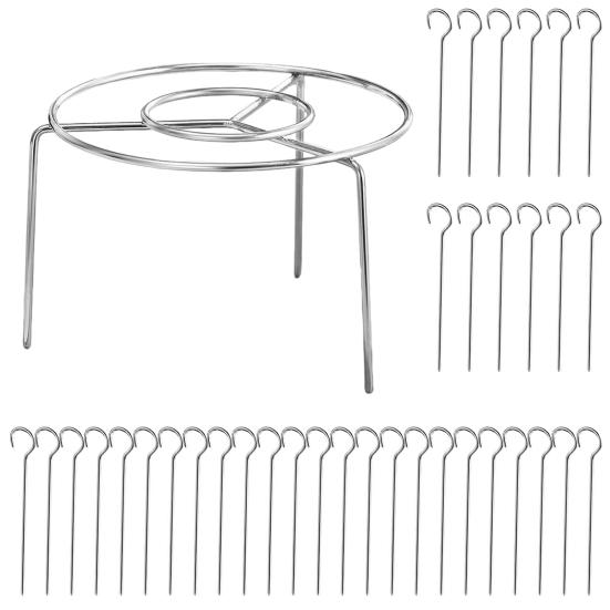 Air Fryer Rack with 12/24/36/48 Skewer Stainless Steel Vertical Meat