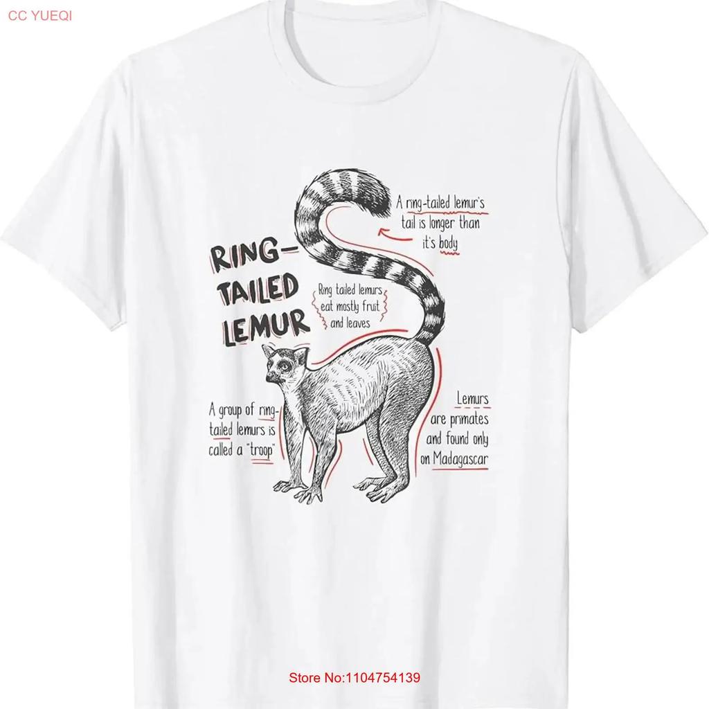 Trendy Ring Tailed Lemur Facts T Shirt vintage Washed graphic Soft Stretched homme Unisex designer clothes Slightly fashion
