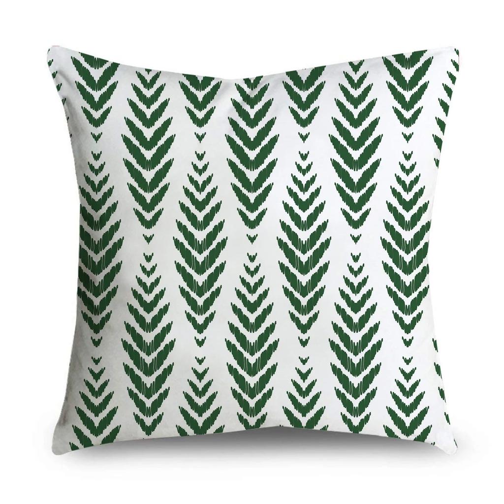 Green Pattern Decorative Pillowcase Bedding Home Decoration Cushion Pillowcase