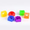 10Pcs Snooker Protective Covers Plastic Snooker Cue Rub Chalk Clamps Square Professional Durable Billiard Accessories