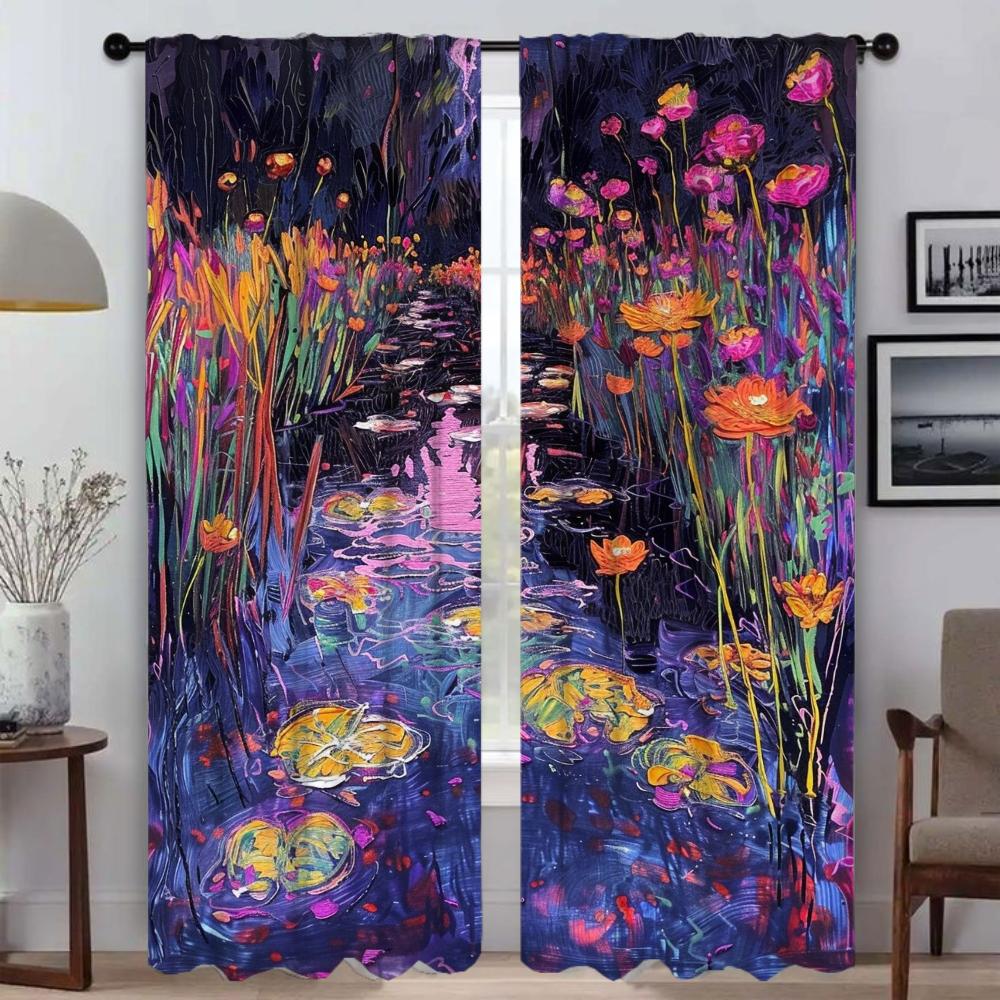 Garden Curtain Room Panel Curtains Bedroom Partition Shades Halloween Decoration Home Interior Child Darkening For Sleeping Area Made Of Polyester