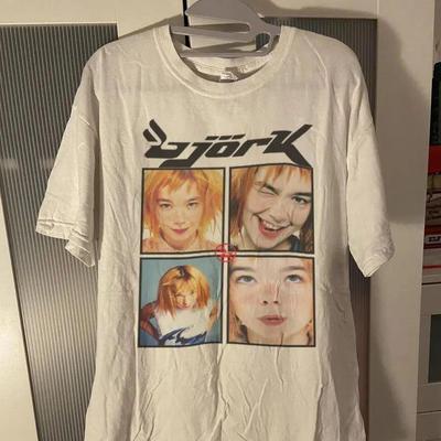 T-Shirt Bjork, T-shirt Unisexe Vintage, T-shirt de Tournée du Groupe, T-shirt Musique Rétro, Reproduction