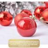 3cm Weihnachtsbaumkugeln Bruchfeste Kunststoffkugeln Dekoration Frohe Weihnachten Kugeln Anhänger Set Festival Party Hausdekoration