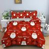 Merry Christmas Bedding Set King Queen Twin Size Duvet Cover Holiday Decorations For Bedroom