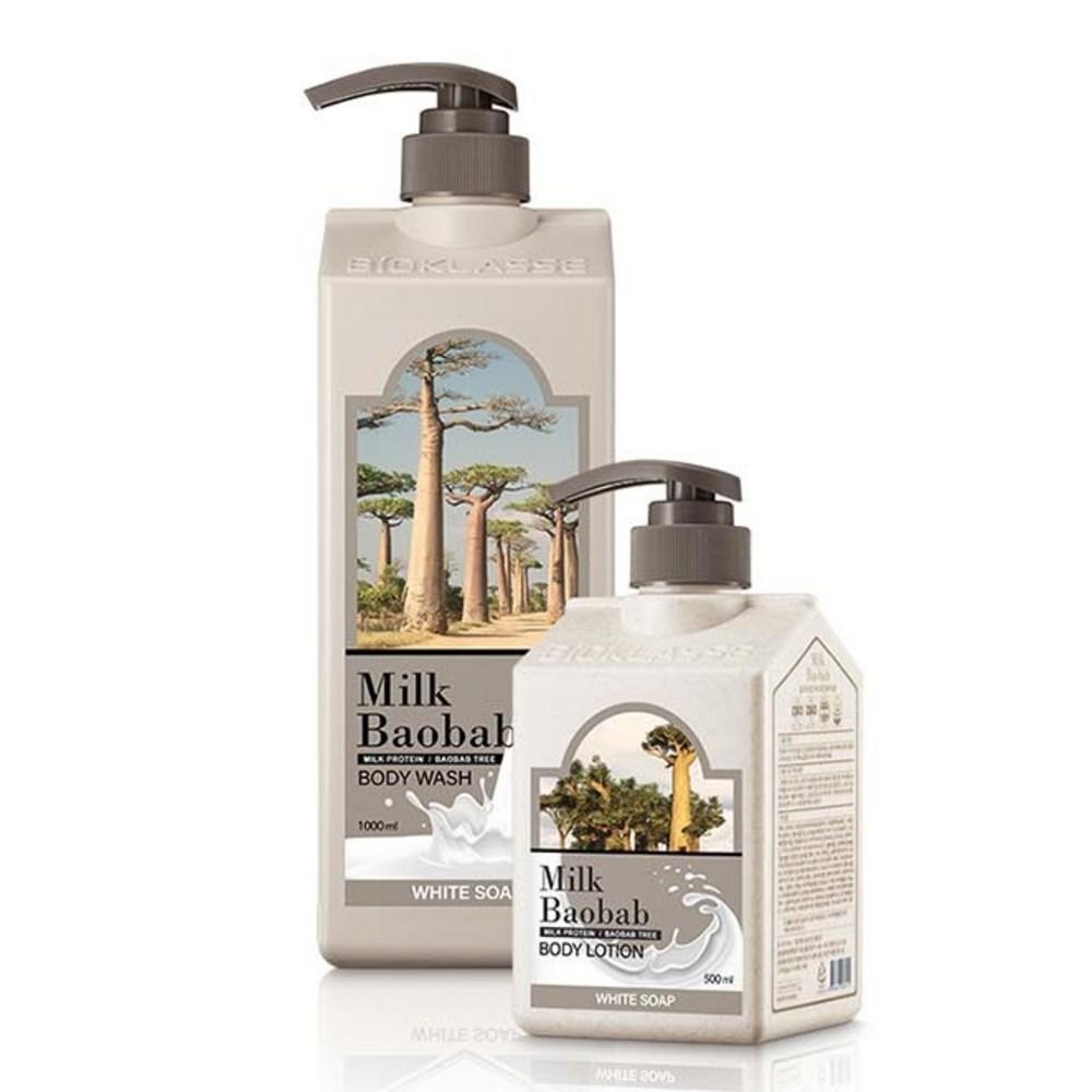 Milk Baobab Body Wash White Soap Fragrance, 1L, 1 Unit