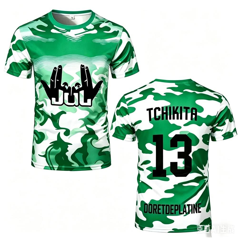 90-minute Series Summer 3D Printed Children's Clothing Football Jersey T-shirt Loose and Comfortable Suitable for Daily Wear