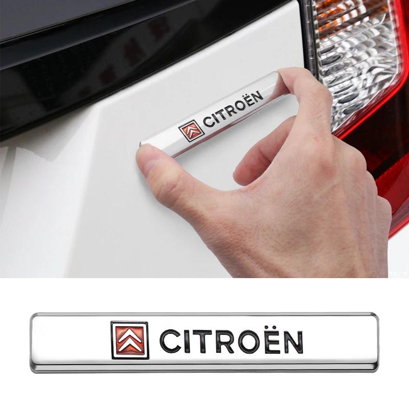 Car Metal Chrome Decoration Decals 3D Logo Stickers For Citroen C3 C5 Aircross C5X C4 Cactus Picasso e-C3 e-C4 C-Crosser C6 l9