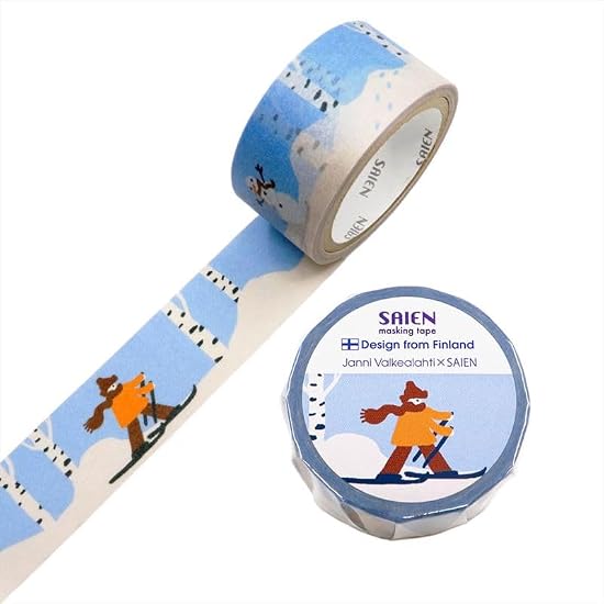 Made in Japan SAIEN Masking Tape Ski 20mm x 5m roll TR-4070