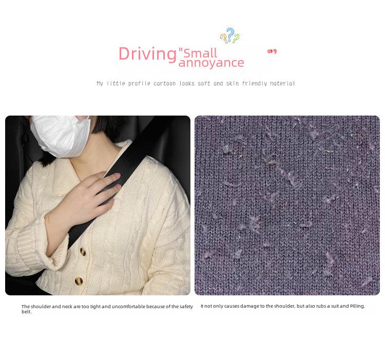 Dinosaur Unicorn Plush Seat Belt Shoulder Cover - Cute Cartoon Decoration for Cars