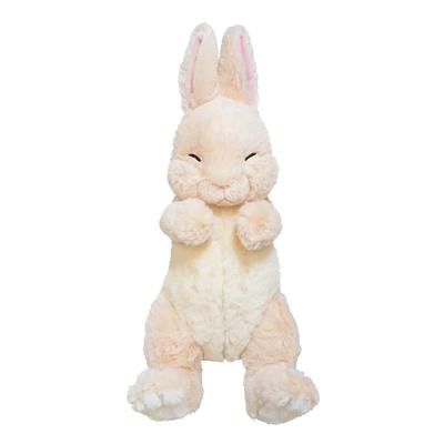 SunLemon Sleeping Lap Rabbit BE 17 X 14 X 36cm Plush Animal Cute Rabbit Beige P-9552