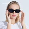 SHAUNA Retro Small Oval Sunglasses Women Ins Popular Cat Eye Trending Men Sun Glasses UV400