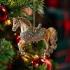 Unique Horse Ornament Realistic Horse Ornament Elegant Rhinestone Horse Ornaments for Christmas Tree Gifts for Women for Holiday