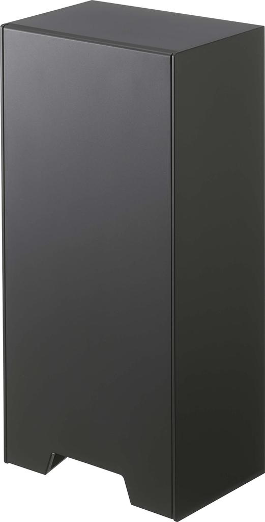 Yamazaki Jitsugyo 5782 Two-Way 3D Mask Storage Case Black Approx. W14XD10.2~18.7XH30cm Tower Compatible with 3D 3D Masks Mask Storage Case 5782