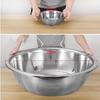 Stainless Steel Grater Basin Round Rice Washing Basin Convenient Filter Net Bowls  fruit