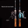 Ultralight Fishing Rod Carbon Fiber Fishing Rod UL Power Solid Wood Handle Solid Top Ultra Soft Fast Fishing Spinning/Casting Rod. (Color Casting,