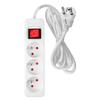 Extension cord 5m, 3x1.5mm2, 3G, white, ON/OFF