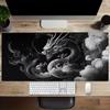 Fantasy Black Dragon Large Desk Mat Antislip Rubber Mousepad For Esport Gaming Room Pc Keyboard Workstation Desktop Decor