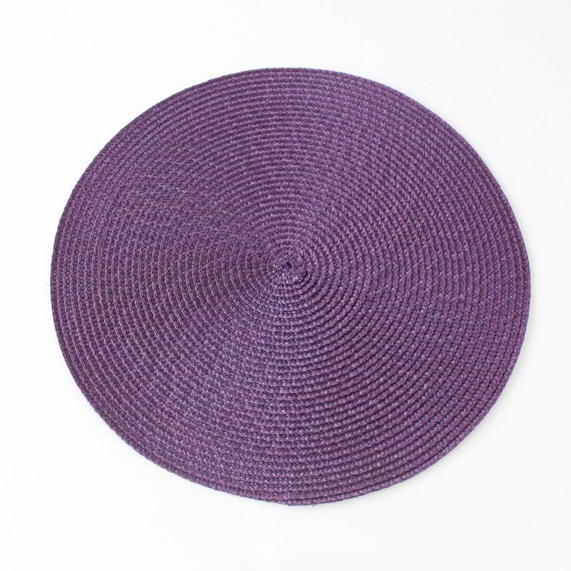 Rundes, gewebtes, rutschfestes Tischset, Untersetzer, Café-Tasse, Esstischmatte, nordisches Küchenzubehör, Servietten, Geschirr, Wohnkultur