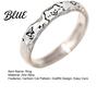 Fish Dog Bone Ring Couple Cartoon Cat Graffiti Design Matte