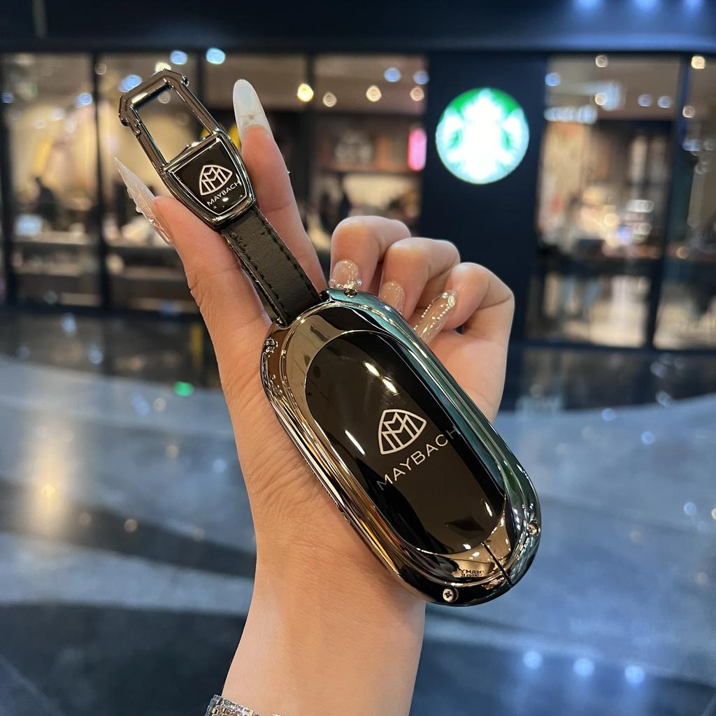 SFX1  Zinc Alloy Car Key Case Cover for Mercedes Benz 2022 C S Class W206 W223 S350 C260 C300 S400 S450 S500 Key Shell Protector
