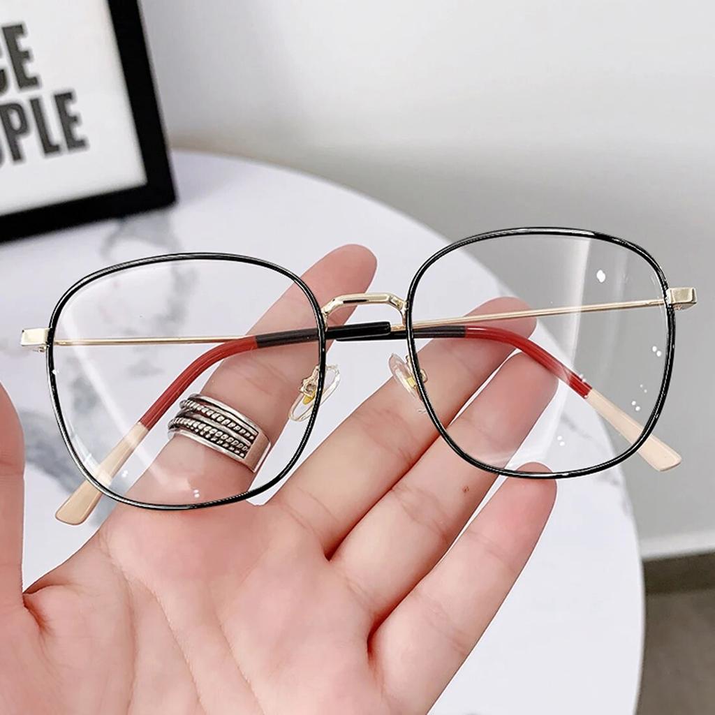 Mode Retro Metall runder Rahmen Anti Blaulicht Brille Frauen Computer Gaming Augenschutz klassische Brille schlichte Brille