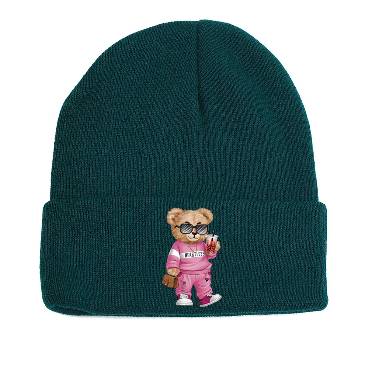 Солнцезащитные очки Медведь теплая вязаная шапка шапка — фото 10