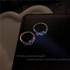 Neuer trendiger frischer und süßer Super-Flash-Zirkon-Blattring für Damen, personalisierter blühender verstellbarer Zeigefingerring